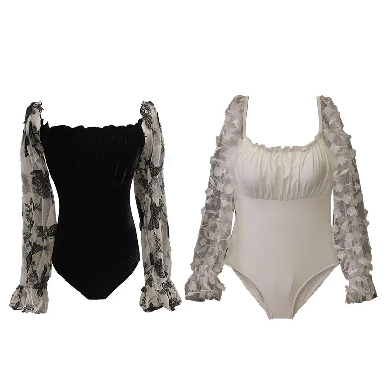 

Swimsuit Women Beach Plus Size Bathing Suit Sexy One Piece Swim 2021 New Summer Patchwork Cotton Sierra Surfer Female Closed