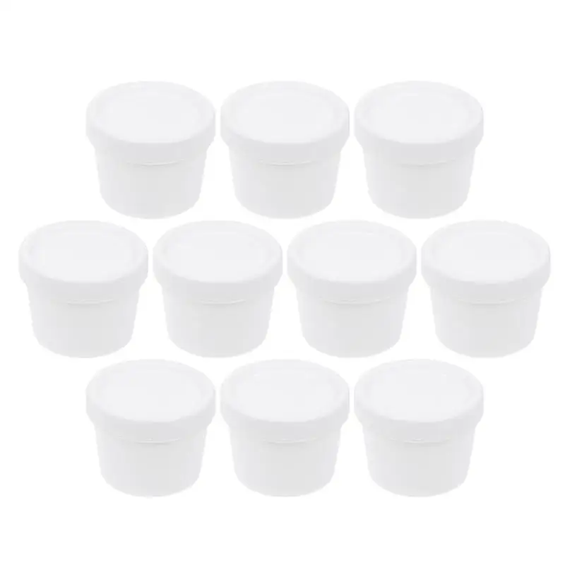 10Pcs 100g Ice Cream Freezer Storage Containers Dessert Cups Yogurt Cups Disposable Plastic Cup With Lid Jelly Yogurt Mousse Cup
