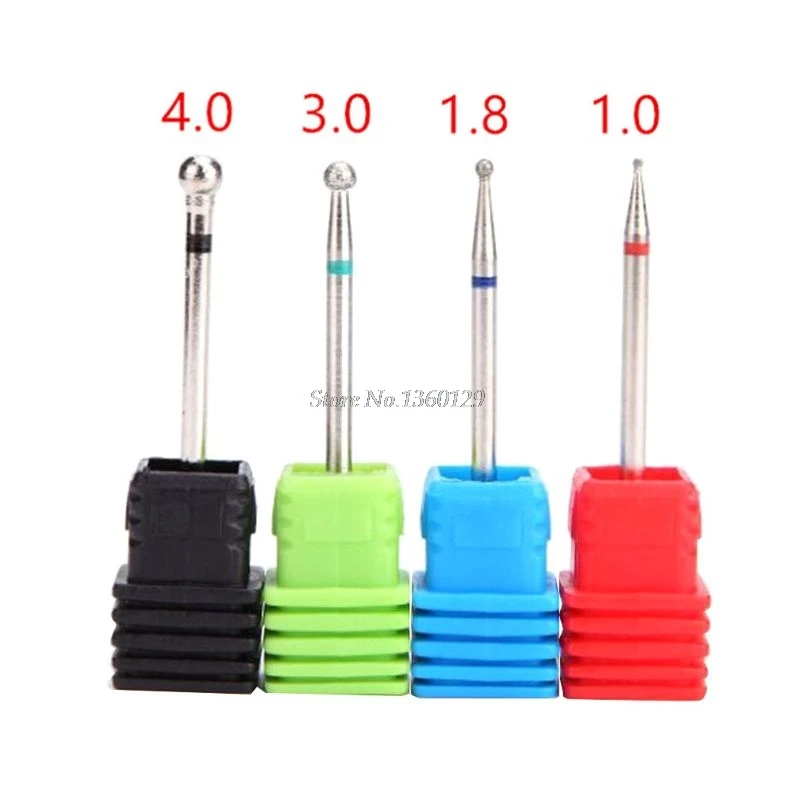 Алмазная фреза для ногтей 4 размера вращающаяся удаления кутикулы аксессуары