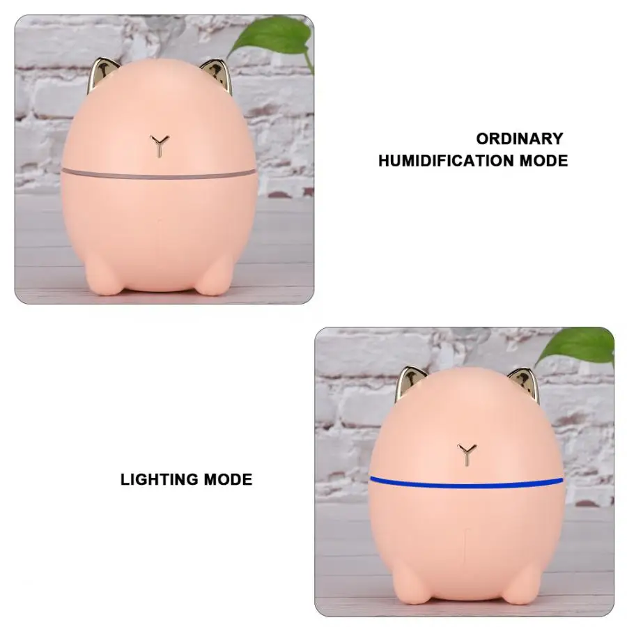 

Mini Cute Cat Air Humidifier USB Ultrasonic Aroma Essential Oil Diffuser Aromatherapy Atomizer With LED Light For Home Office