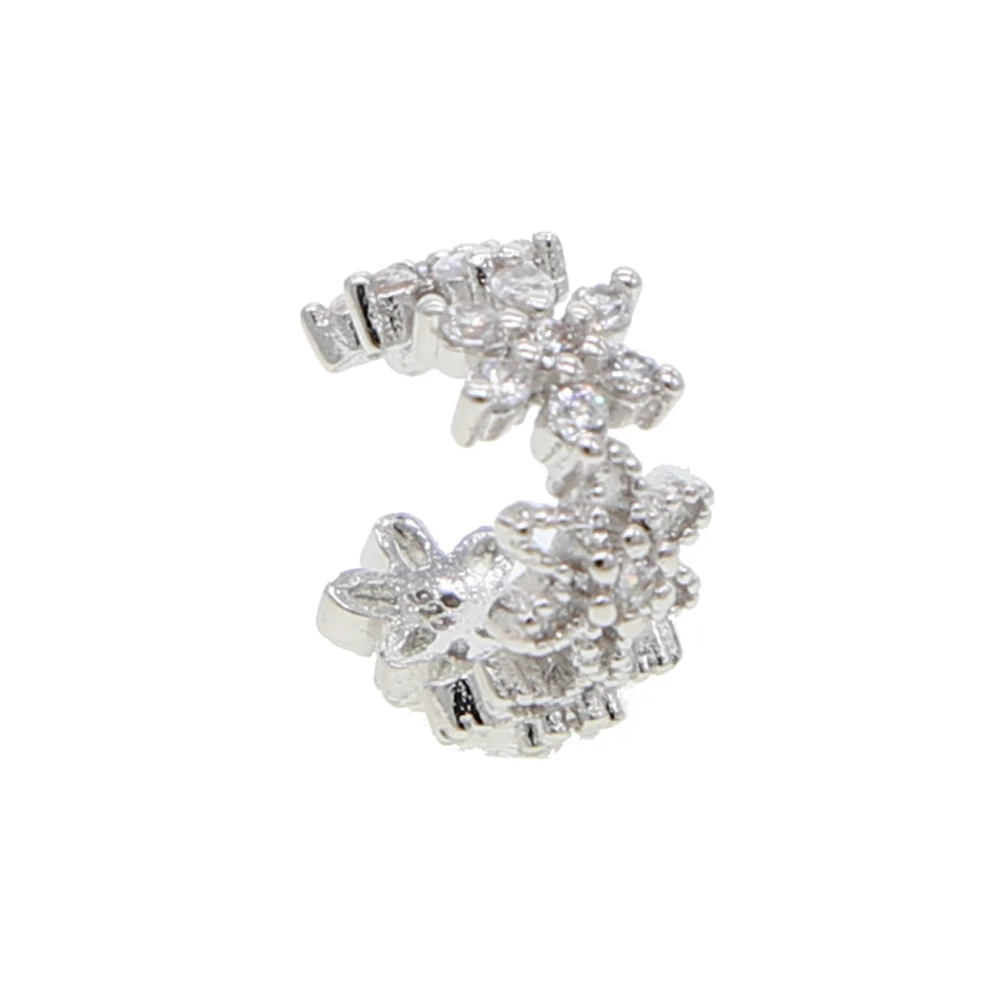 Женские серьги-Клипсы из серебра 925 пробы с фианитами | Украшения и аксессуары