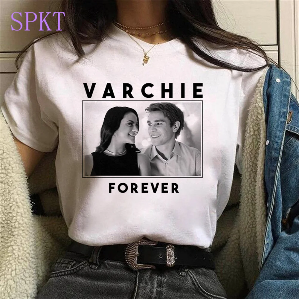 

Riverdale the midnight club print t shirt southside serpents the hoodie bikers Sticker tees gothic punk tops women/men's T-Shirt