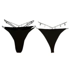 066C женские сексуальные трусики с низкой посадкой, стринги в стиле Харадзюку Стразы, трусики с подвесками в виде букв, нижнее белье, ювелирные изделия для клувечерние