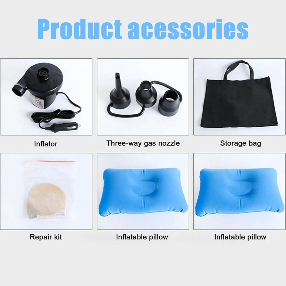 

Inflatable Car Air Mattress Portable Back Seat Sleeping Pad Car Air Cushion Bed Fusing SUV Rear Air Cushion Bed Drop Shipping