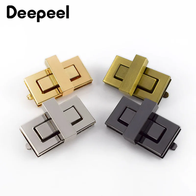 2/4 шт. Deepeel 44x22 мм металлический поворотный замок металлов пряжки DIY Сумки из