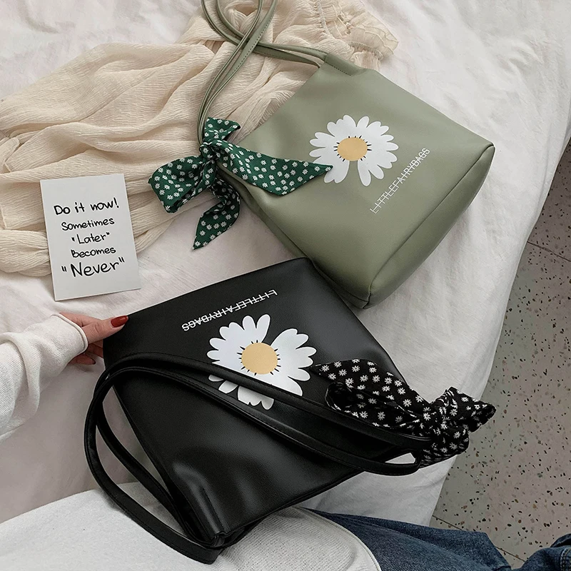 Новая Корейская версия instagram универсальная сумка через плечо с маргариткой