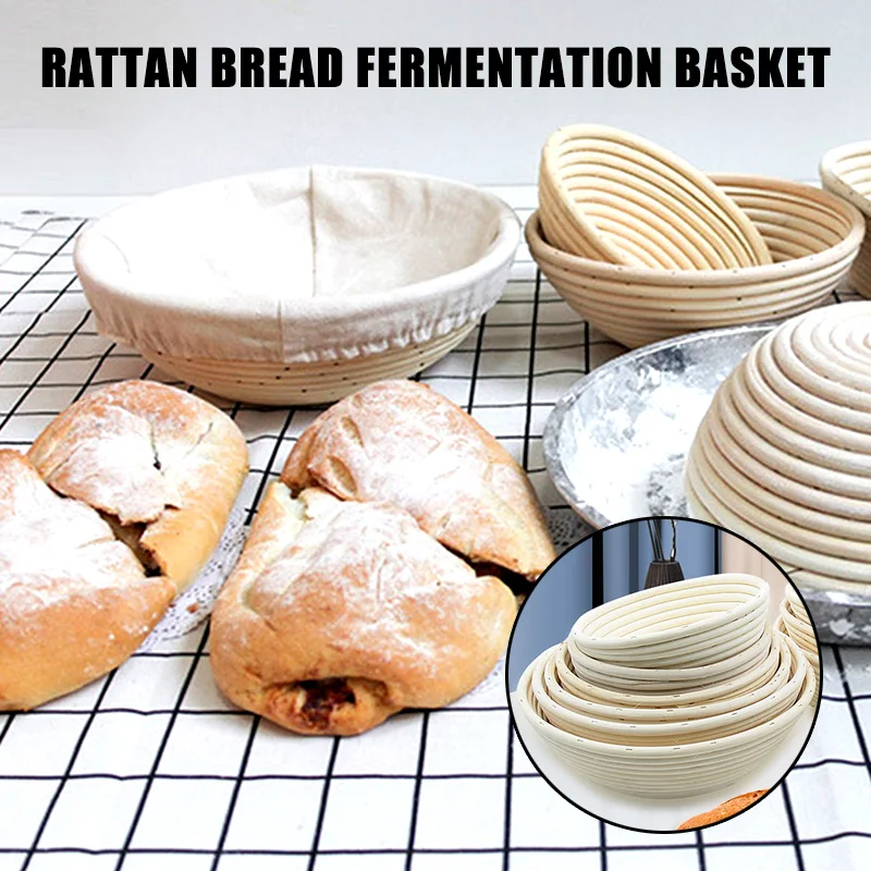 

Хлеба корзины из ротанга для многоразового использования с тройной защитой чаши ферментация хлеба корзина для бродильные для теста