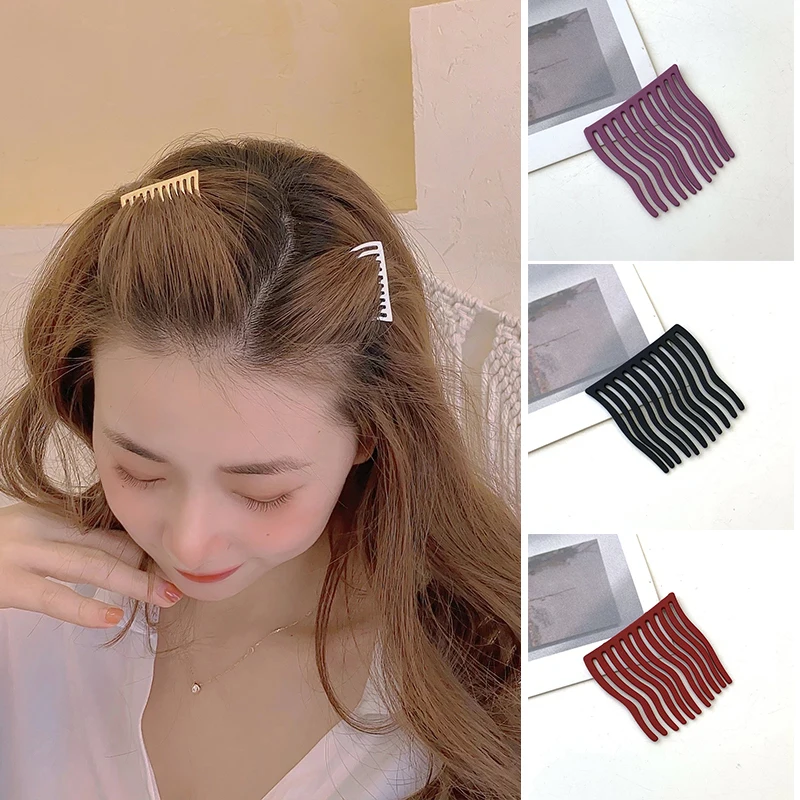 

5pcs Metal Seamless Hair Clip Comb Artifacts Bangs Side Clip Accessories for Women SK88