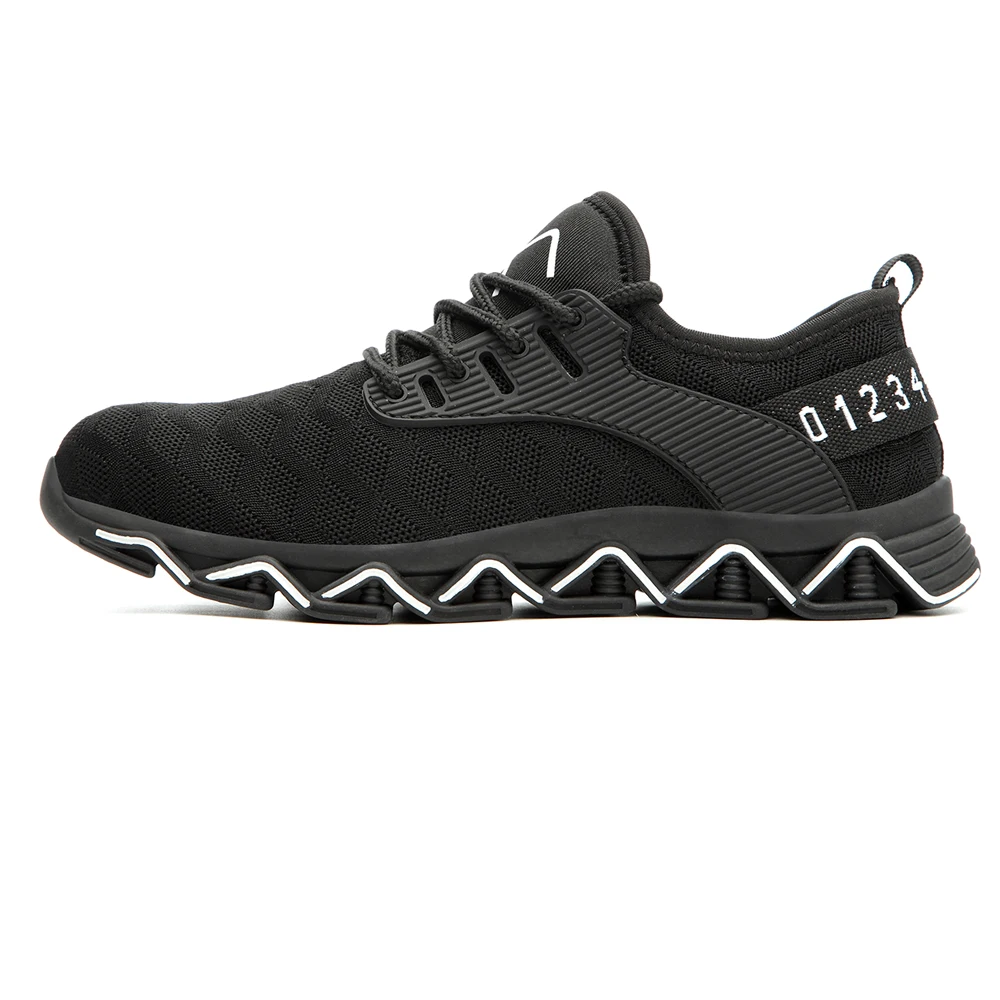 CE утвержденный мужской модный легкий стальной носок анти Smashiong рабочая обувь Мужская Уличная проколов защитная обувь кроссовки - Цвет: C977 White Black