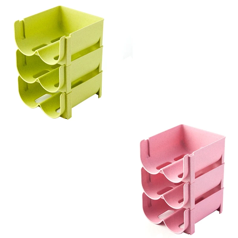 

New Refrigerator Organizer,3-Layers Kitchen Rack Storage Shelf,for Can Beer,Wine Bottle,Fridge Organizer Shelves