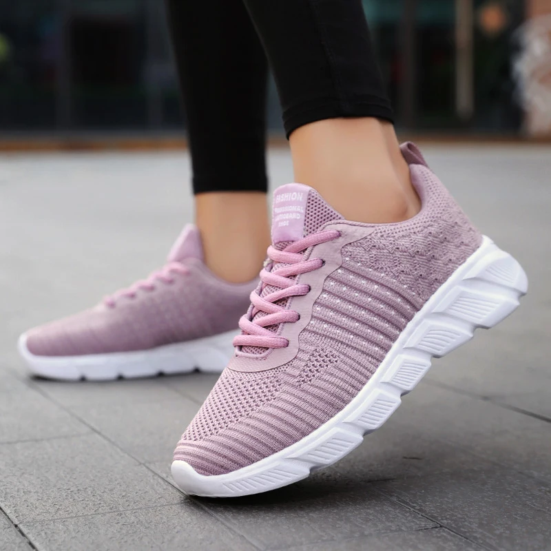 2021 Spring Women Tennis Shoes Sneakers Mesh Gym Sports Feminino Tenis De Mujer Non-Sip Fitness Trainers Cheap Chaussures