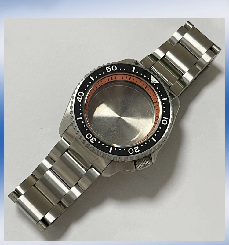 

Чехол для часов из серебристого титана, 41 мм, подходит для NH35A NH36A SKX007 главе, кольцо с однонаправленным безелем, сапфировым стеклом