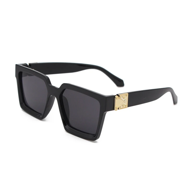 

2020 New Fashion Luxury Brand Designer Oversized Square Sunglasses Men Vintage Ins Hot Shield Driving Sun Glasses For Male UV400