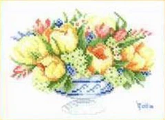 

xiaoyi cotton self-matching cross stitch Cross stitch RS cotton comes with Lanarte-11103 flowers in pots