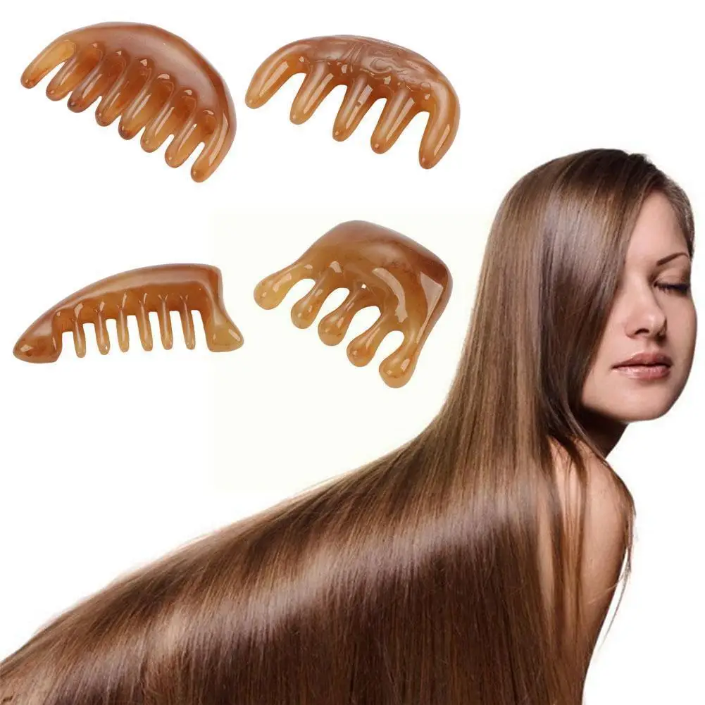 

4 Size Wide Teeth Massage Comb Face Body Gouache Scraper Health Therapy Board Meridian Scalp Care Tool Relax Acupuncture Gu U4E5