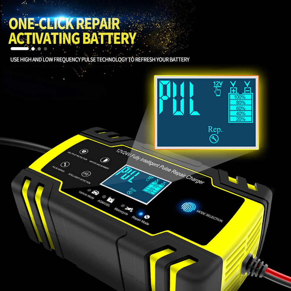 Зарядное устройство для автомобильного аккумулятора 12/24 в 8 А|Адаптеры AC/DC| |