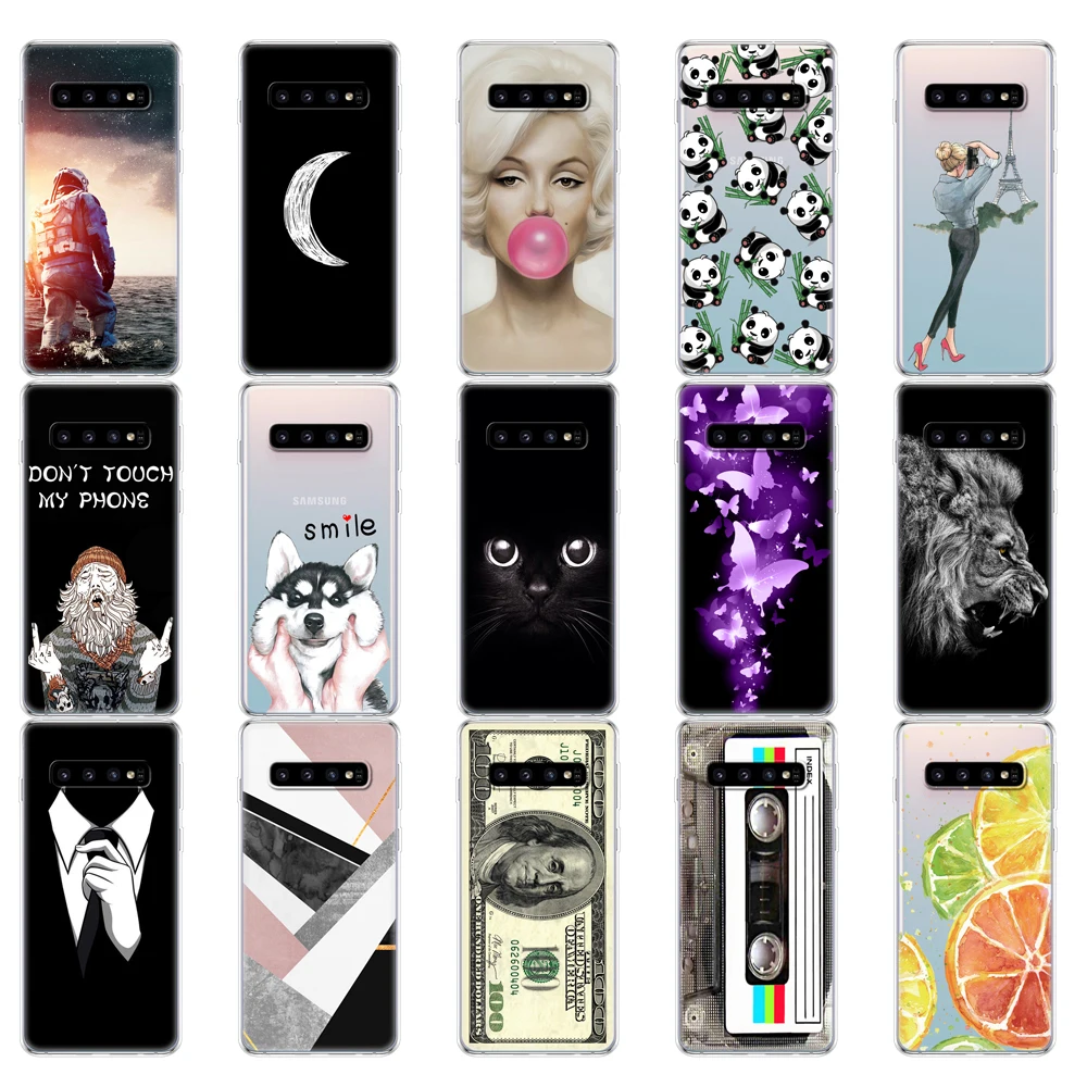 Чехол для Samsung Galaxy S10 чехол S10Plus силиконовый из ТПУ телефона E Plus G975F S 10 | Мобильные