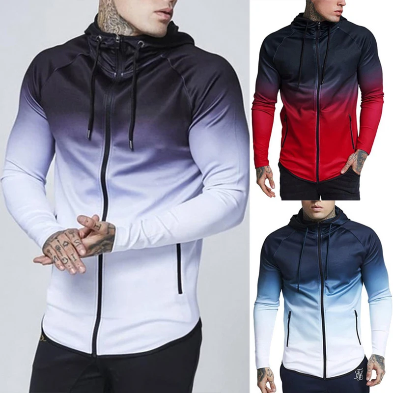 

Jacket men Spring 2021fashion Hip hop Hooded jackets outdoor jogging sports coat men Outerwear branded men's clothing