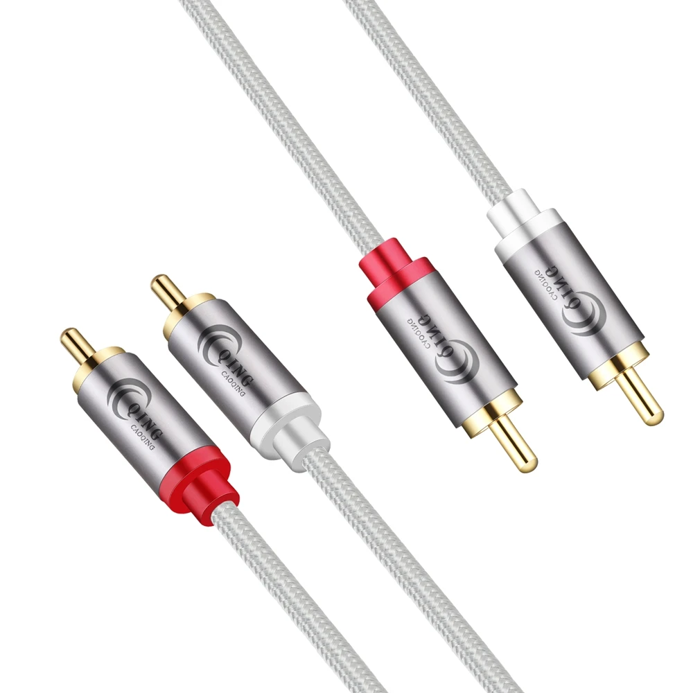 Стереокабель RCA со штекером 2 на штекер стерео аудио кабель для домашнего