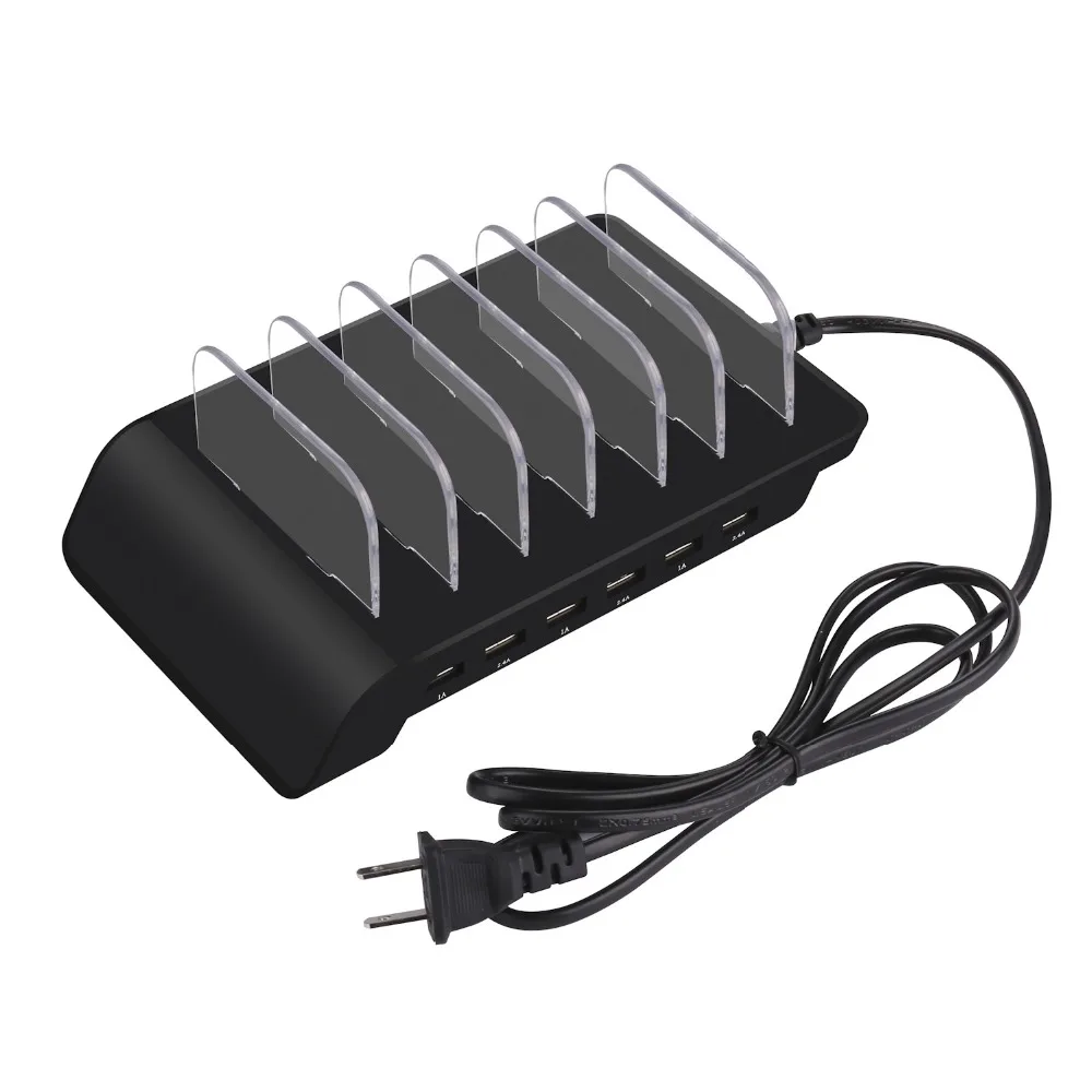 Многопортовое быстрое зарядное устройство USB для телефона 4/6 портов док-станция Подставка держатель для всех телефонов/столов/смарт-часов/power Bank