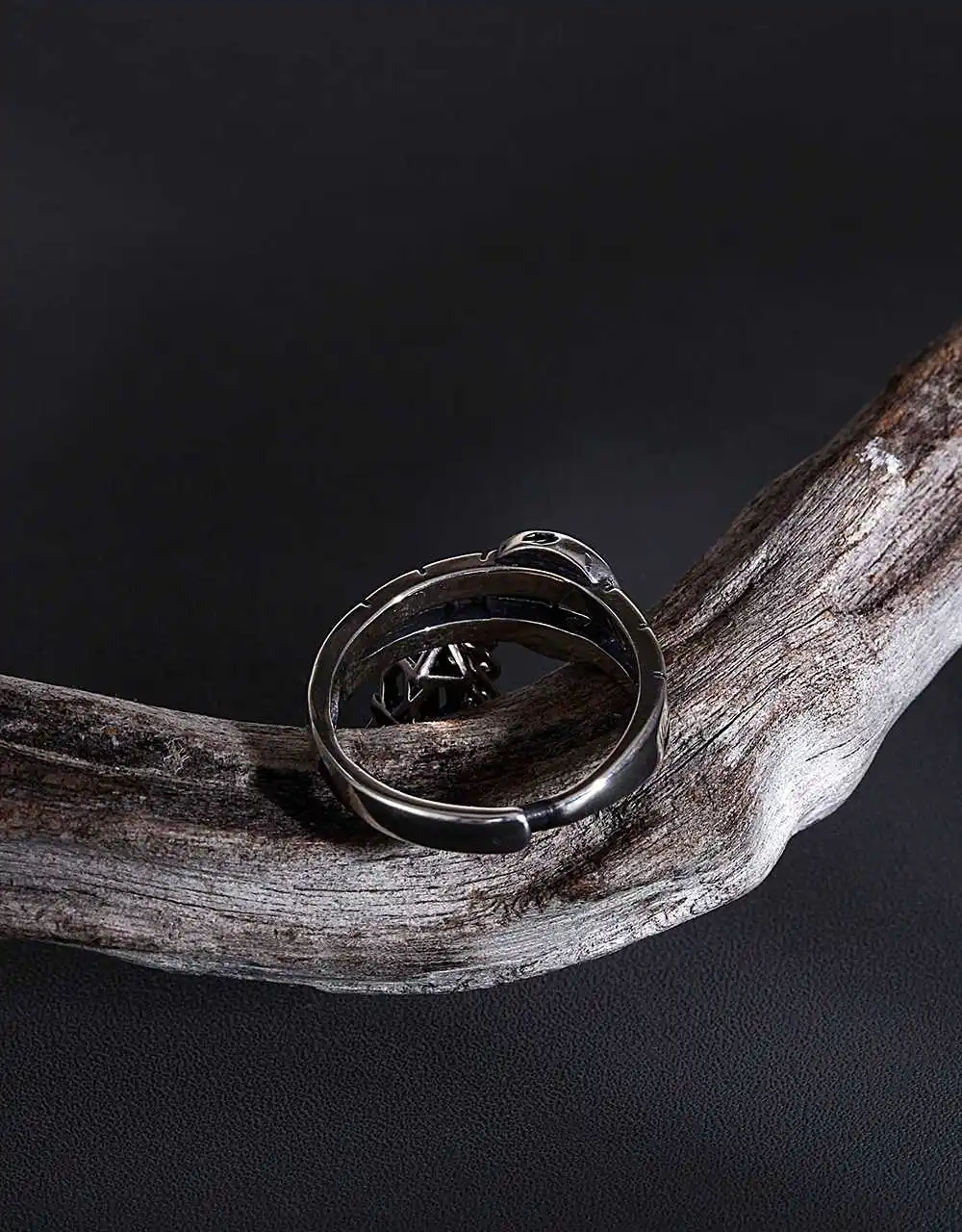 

925 Sterling Silver For Women ring Fashion Letter GD Multilayer Ring Thai Silver Handmade Couple Ring Ring Adjustable Size