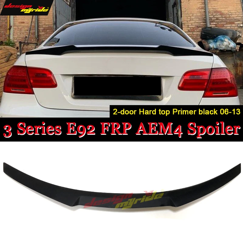 E92 спойлер багажник крыло хвост M4 Стиль FRP черный для bmw e92 2-двери купе 318i 320i 328i 335d