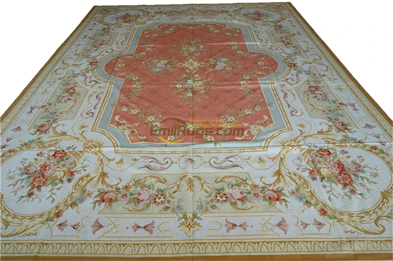 Kopen Tapijt Handgemaakte Woonkamer Tapijt Plein Tapijt Aubusson Tapijt Natuurlijke Schapenwol