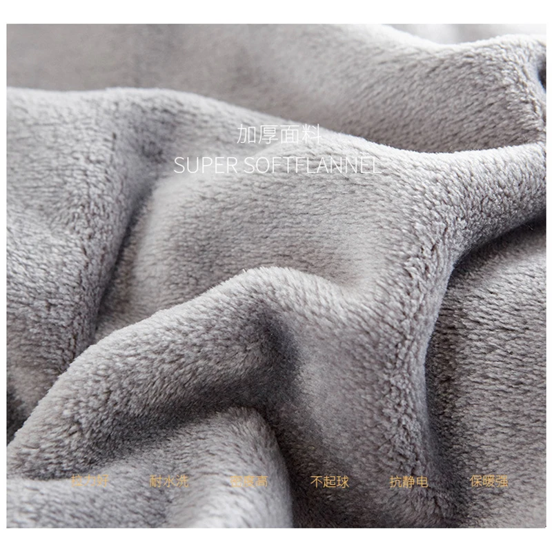 

Solid Color Flannel Throw Blanket Sofa Office Travel Portable Blankets For Beds Winter Couch High Density Soft Warm Bed Covers