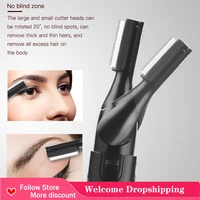 new practical electric face eyebrow scissors hair trimmer eyebrow tool high quality eyebrow shaper shaver for eyebrow