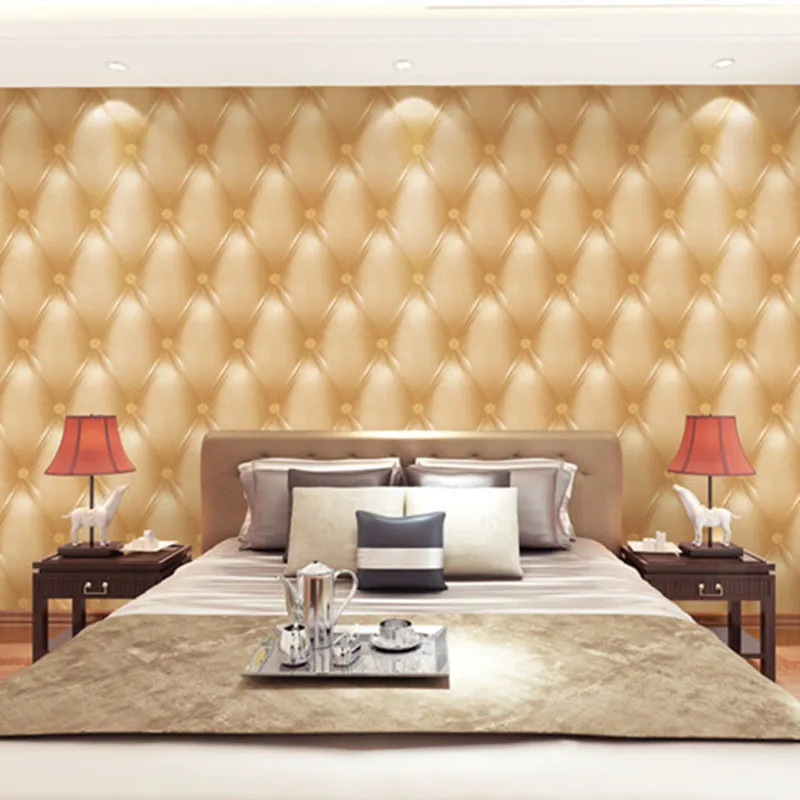 

Европейские роскошные геометрические настенные бумаги, домашний декор, виниловые пвх 3 D кожаные обернутые фоновые обои, украшение для стен