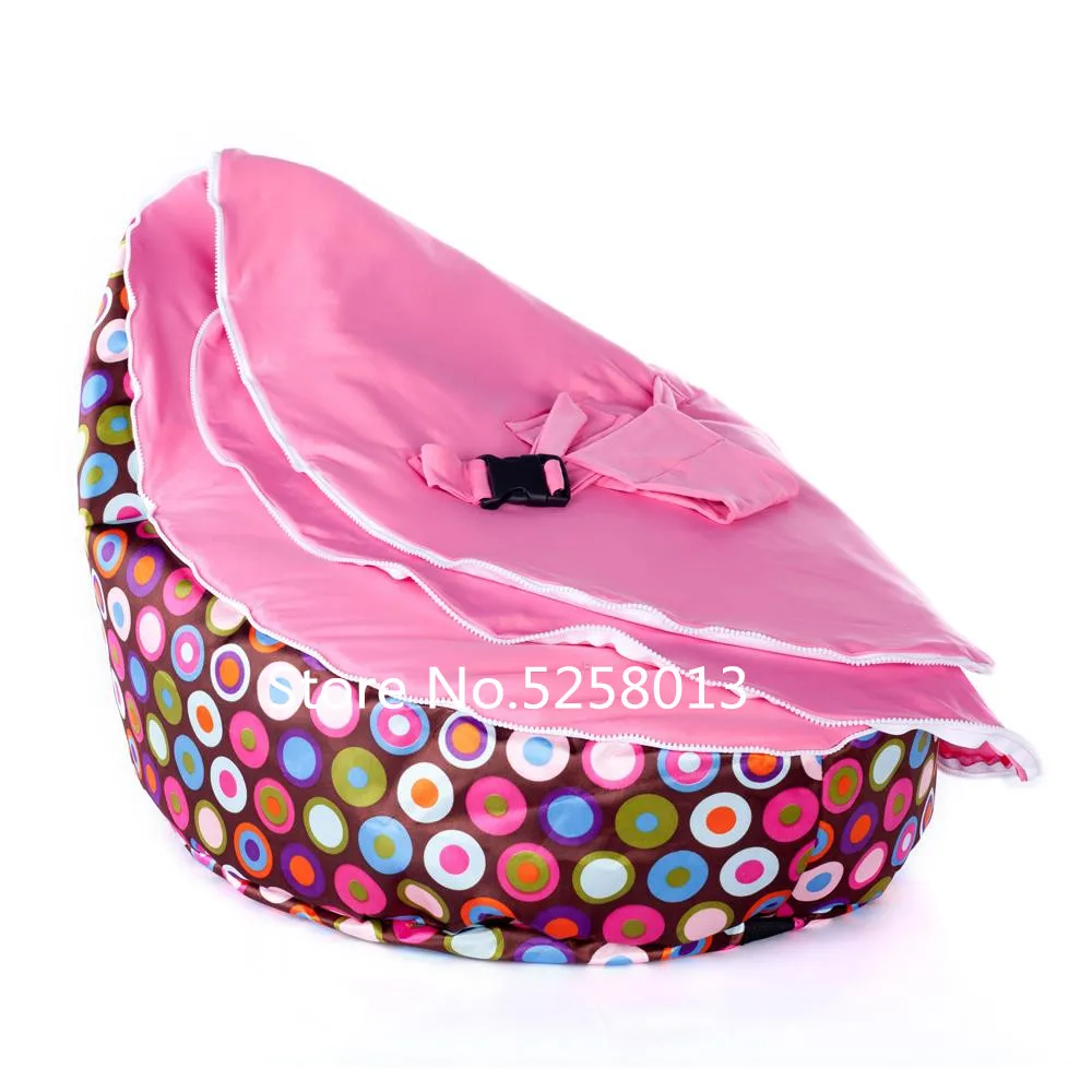 pink Красный узор в горошек, удобные детские шапочки, стул, Детская сумка Todler Bean, детское кресло Pod, Детская уютная кровать - Цвет: pink