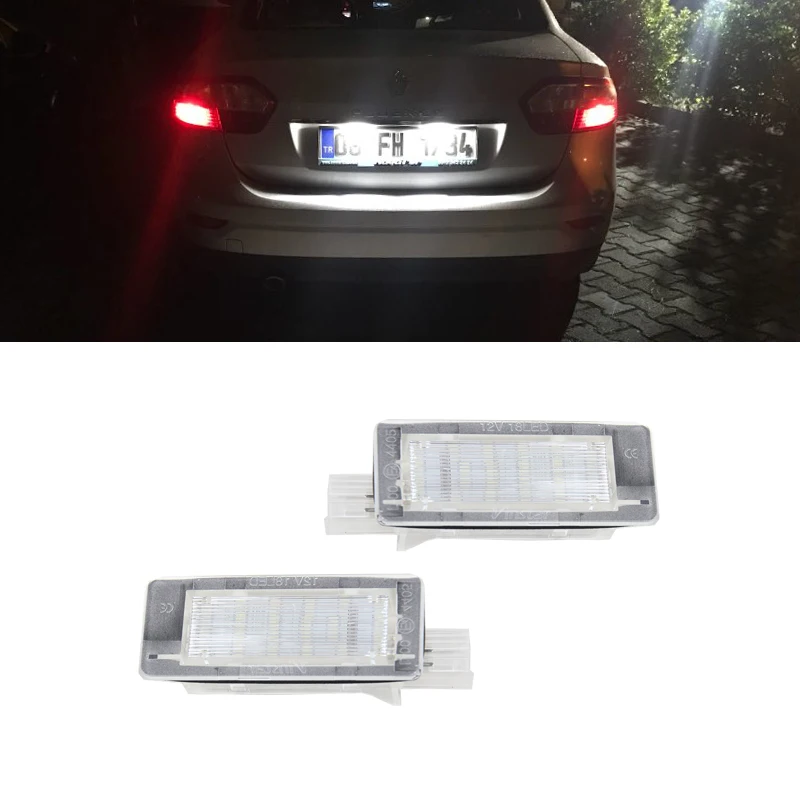 Для Dacia Duster DR SR Lodgy Logan MCV III для Renault Escape MK4 Scenic MK2 Laguna II белые светодиодные с Canbus