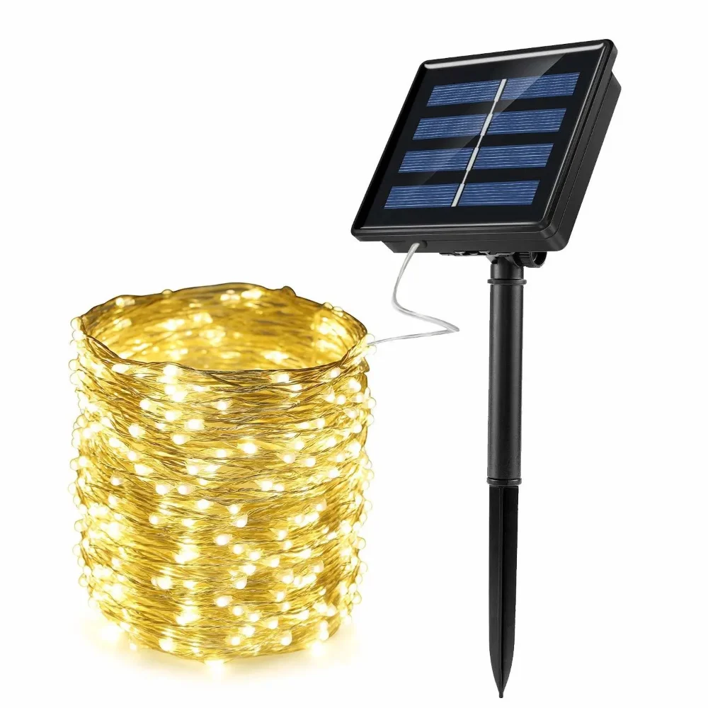 

Christmas Guirlande Solaire Solar String Fairy Lights 12/22/32M LED Waterproof Outdoor Garland Solar Power Lamp 2022 New Year