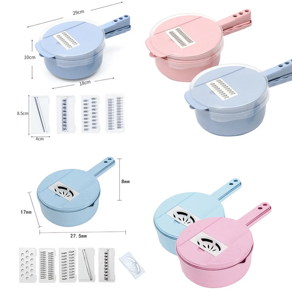 9в1 многофункциональный легкий измельчитель для еды терка моркови картофеля