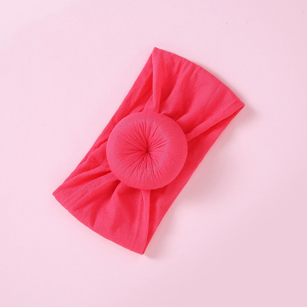 Diadema suave para beb&eacute;, diademas para ni&ntilde;a reci&eacute;n nacida, turbante infantil, accesorios para el cabello para ni&ntilde;os peque&ntilde;os, banda para el pelo de nailon, bonitos regalos para beb&eacute; Kwaii-1