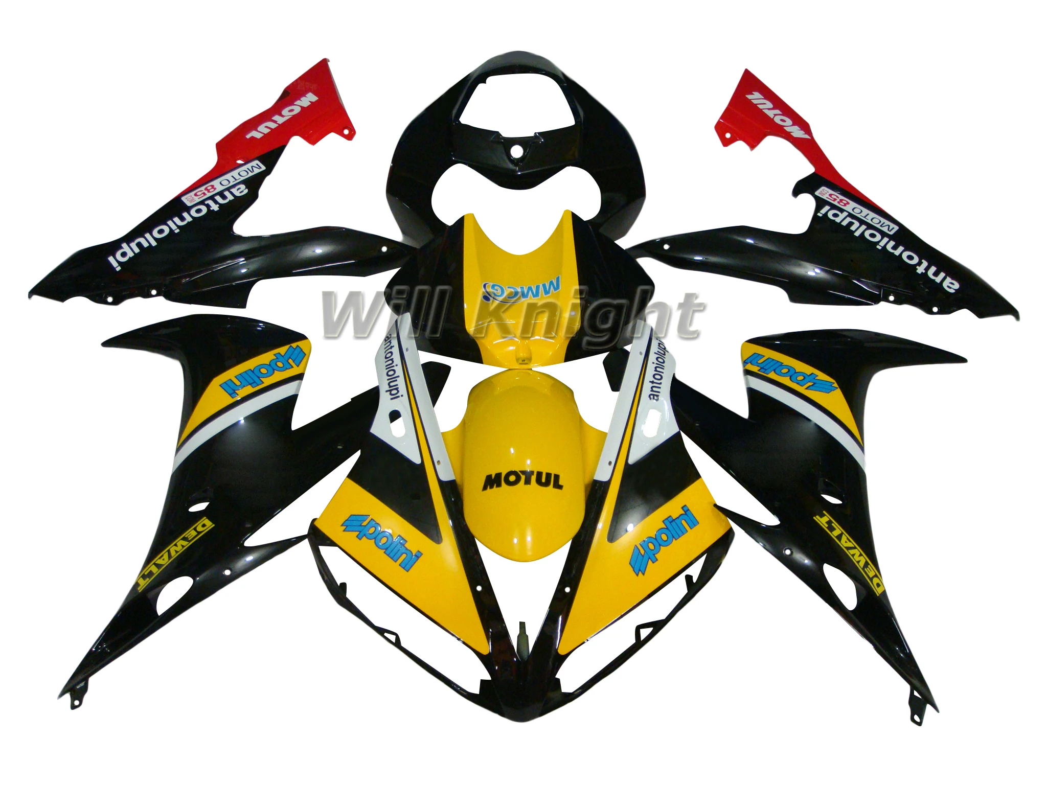 

Для Yahama YZF1000 YZF R1 2004 2005 2006 ABS комплекты обтекателей под давлением желтый черный корпус