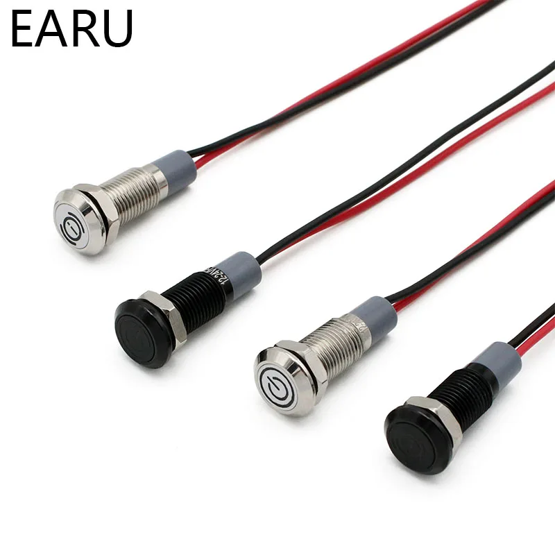 12 мм хромированный черный корпус логотип значок символ настройки