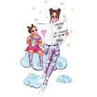 Новинка, сделай сам, футболки с заплатками для мамы и ребенка, толстовки, модные накладки для мамы и дочки, виниловые термонаклейки для мамы и дочки