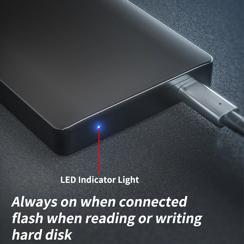 acasistype c mobile hard disk box 2 5 inch external hard drive case universal usb3 0 sata protective desktop reading shell free global shipping