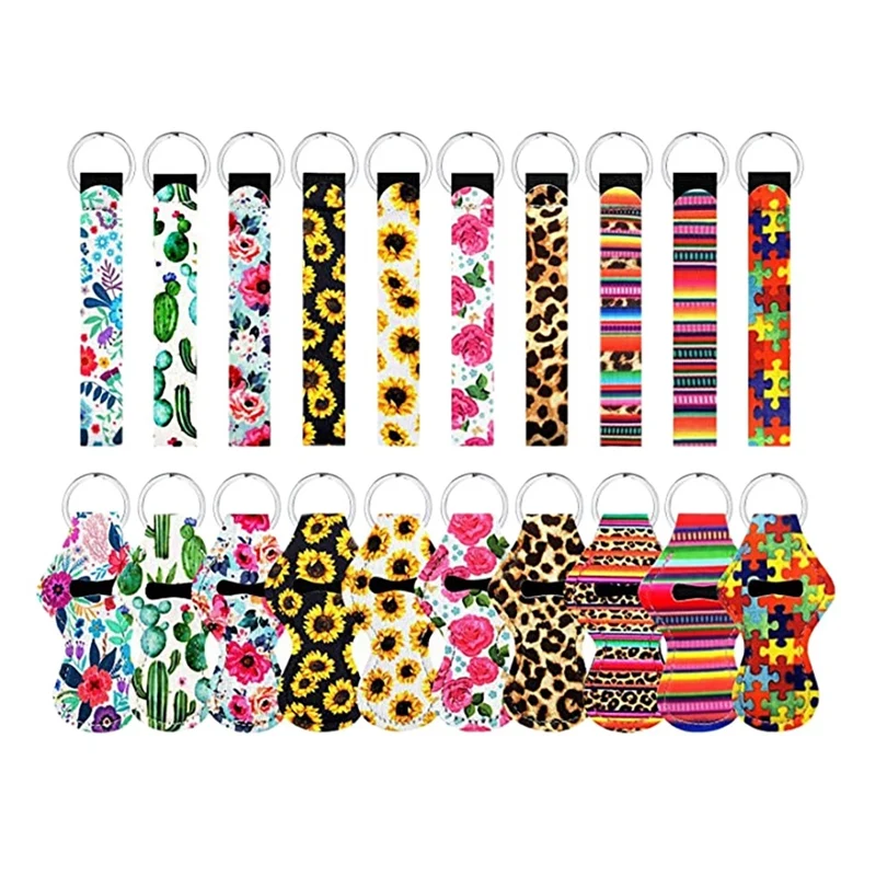 

10 шт., неопреновые держатели для помады с зажимом