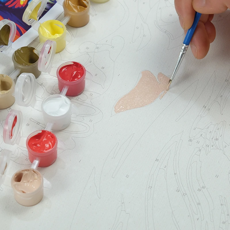 В рамке Красочные бабочки животные DIY живопись по номерам украшение дома