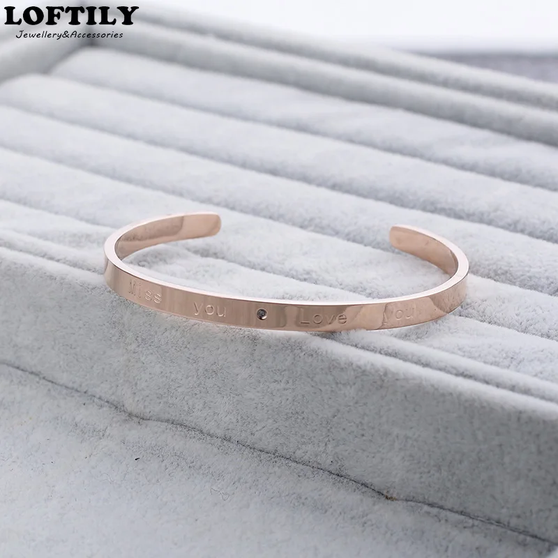 Браслеты-манжеты Daimond из нержавеющей стали 5 мм подарок для женщин браслеты