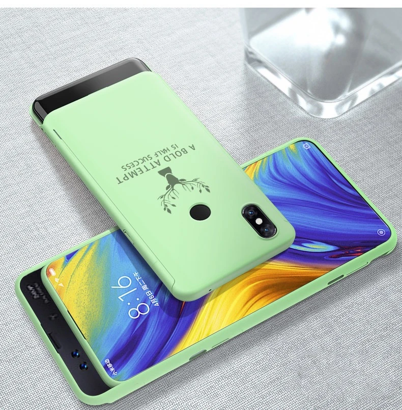 Liquid Green Для Xiaomi mi x 3 Чехол 6,39 ''прозрачный Elac-покрытие PC 360 Полное покрытие для Xiaomi mi x3 противоударный жесткий Жидкий чехол Funda - Цвет: Liquid Green