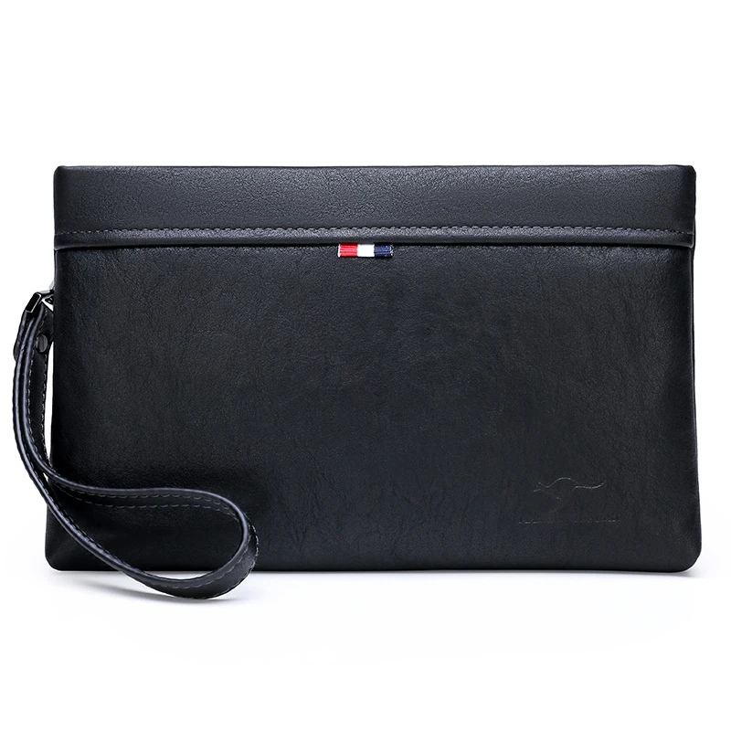 Роскошный брендовый мужской клатч кенгуру длинный кожаный кошелек сумка для