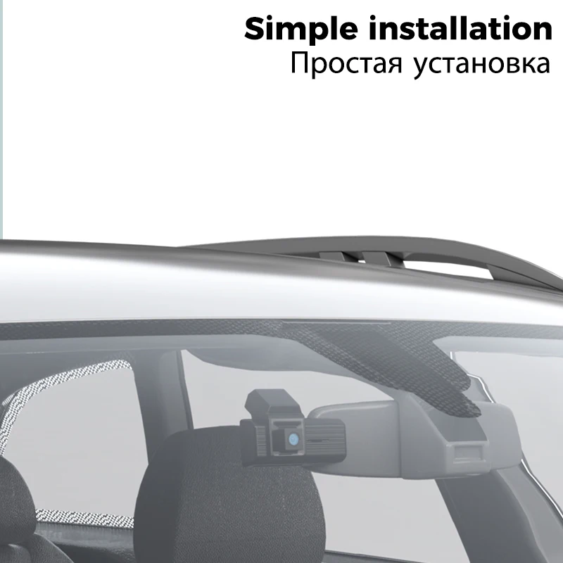 Автомобильный видеорегистратор Wi-Fi и приложение умный с камерой заднего вида 3 16