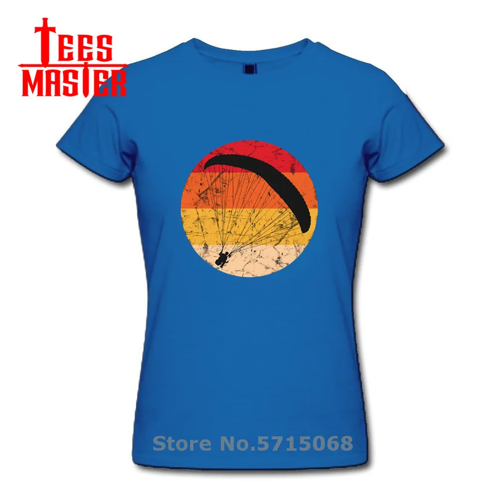 Винтаж парапланерный огромный футболка Женская Ретро с надписью Paraglider леди Paramotor