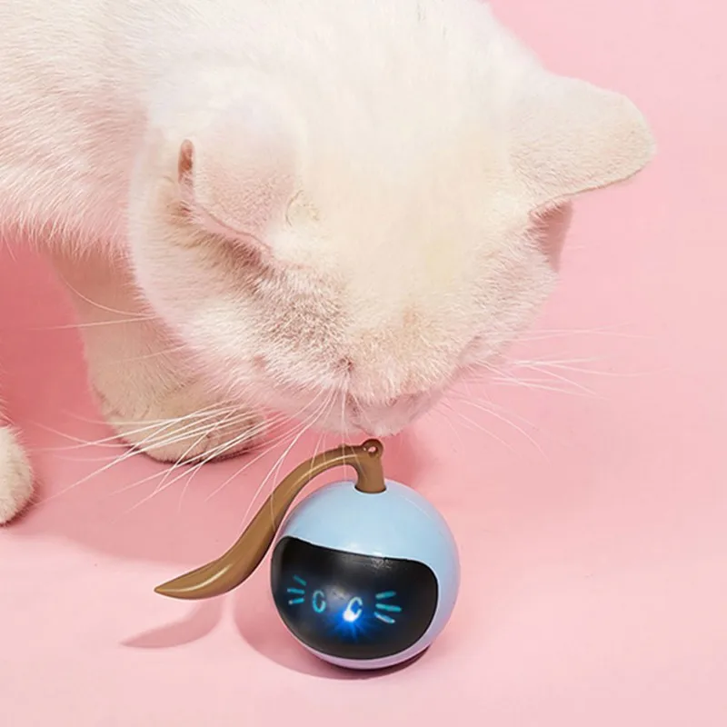 

Электронная игрушка для кошек, Умная игрушка с вращением на 360 °, заряжаемый от USB, электронный вращающийся шар для котят, игрушки, аксессуары...