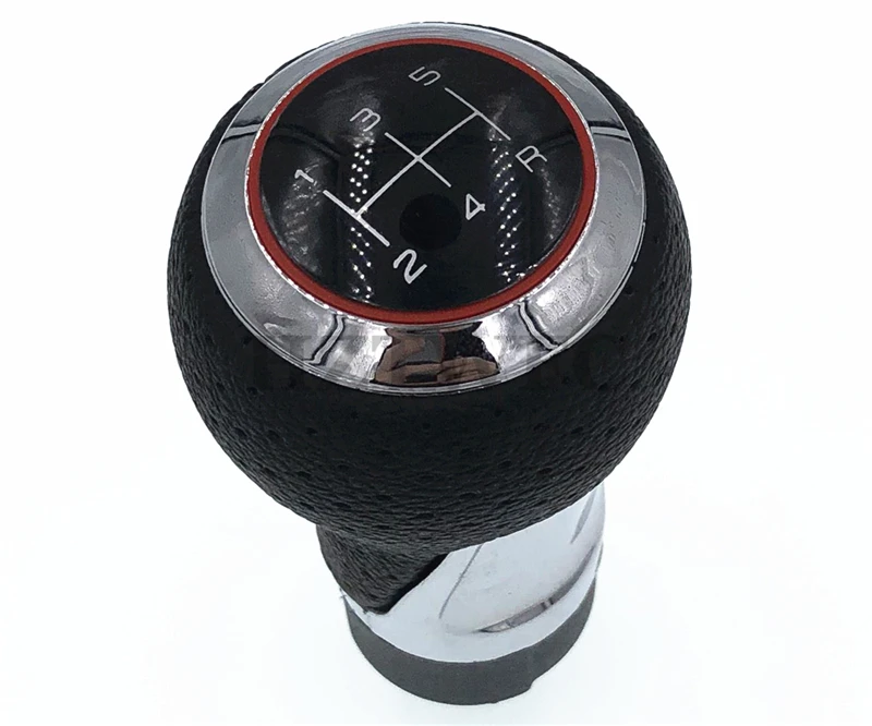 Высококачественная Автомобильная 5 6 скоростей кожаная ручка переключения