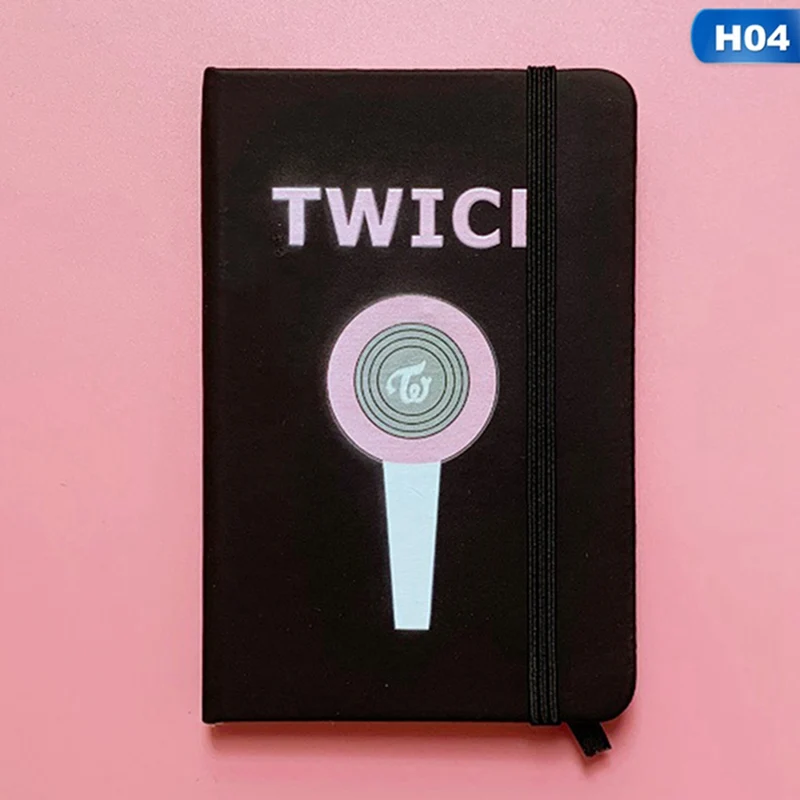 H04 KPOP BLACKPINK Got7 Twice Txt IZONE SEVENTEEN блокнот ПУ школьные принадлежности тетрадь мультфильм Pocketbook подарки - Цвет: H04