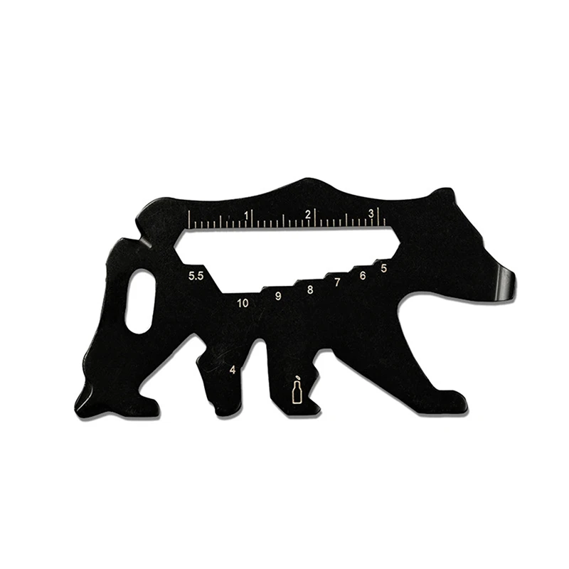 Bottle Opener Hand Tool Multifunctional Tool EDC Tiger Mini Tool Card Key chain Mini Tools Screwdriver Phone Handle Repair Tool
